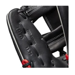 2023 Wilson A2000 1975 11.75" Infield Baseball Glove - WBW1009701175 | Premium Leather Fielding Glove -Fielding Gloves Sales WBW100970 6 2023 A2000 IF 1975 1175 Black White Red.png.cq5dam.web .1200.1200