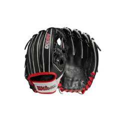 2023 Wilson A2000 1975 11.75" Infield Baseball Glove - WBW1009701175 | Premium Leather Fielding Glove -Fielding Gloves Sales WBW100970 8 A2000 IF 1975 1175 Black White Red.png.cq5dam.web .1200.1200