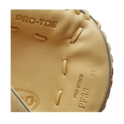 2023 Wilson A2000 PF33 Super Skin 33" Baseball Catcher's Mitt - WBW10098433 | Premium Fielding Glove -Fielding Gloves Sales WBW100984 6 2023 A2000 C PF33SS 33 GreySS Blonde.png.cq5dam.web .1200.1200