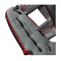 2023 Wilson A2000 1975 Spin Control 11.75" Infield Baseball Glove - WBW1009861175 | Premium Fielding Glove -Fielding Gloves Sales WBW100986 6 A2000 IF 1975SC SPIN CONTROL 1175 BlackSS GreyDimple Red.png.cq5dam.web .1200.1200