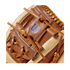 2023 Wilson A2000 SB22 11.75" Infield Fastpitch Glove - WBW1010161175 | Premium Fastpitch Glove for Infielders -Fielding Gloves Sales WBW101016 4 A2000 FP Sis Bates GM FP1975 1175 Blonde SaddleTan Purple