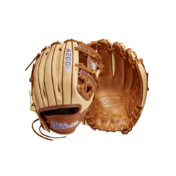 2023 Wilson A2000 SB22 11.75" Infield Fastpitch Glove - WBW1010161175 | Premium Fastpitch Glove for Infielders -Fielding Gloves Sales WBW101016 8 A2000 FP Sis Bates GM FP1975 1175 Blonde SaddleTan Purple