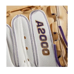 2023 Wilson A2000 Aubree Munro AM1 34" Fastpitch Catcher's Mitt: WBW10101834 - Premium Fielding Glove -Fielding Gloves Sales WBW101018 5 A2000 FP C Aubree Munro GM FPCM 34 White Blonde Purple