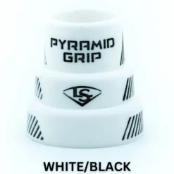 Louisville Slugger Pyramid Grips: Multi Color - Premium Bat Grips for Enhanced Grip & Comfort -Fielding Gloves Sales WHITE BLACK