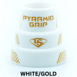 Louisville Slugger Pyramid Grips: Multi Color - Premium Bat Grips for Enhanced Grip & Comfort -Fielding Gloves Sales WHITE GOLD