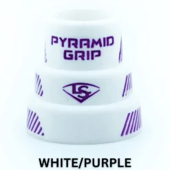 Louisville Slugger Pyramid Grips: Multi Color - Premium Bat Grips for Enhanced Grip & Comfort -Fielding Gloves Sales WHITE PURPLE