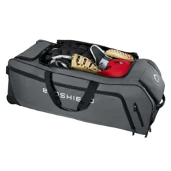 EVOSHIELD Stone Wall Wheeled Bag - Durable Roller Equipment Bag for Sports Gear (Multiple Colors: WTV9400) -Fielding Gloves Sales WTV9400GY 4 Evoshield Stonewall Wheeled Bag Interior.png.cq5dam.web .1200.1200