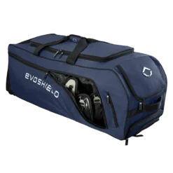 EVOSHIELD Stone Wall Wheeled Bag - Durable Roller Equipment Bag for Sports Gear (Multiple Colors: WTV9400) -Fielding Gloves Sales WTV9400NA 6 Evoshield Stonewall Wheeled Bag Catcher Pocket a.png.cq5dam.web .1200.1200