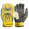 2020 Spiderz HYBRID Batting Gloves - Yellow/Black/White | Premium Baseball & Softball Gloves -Fielding Gloves Sales Yellow Black