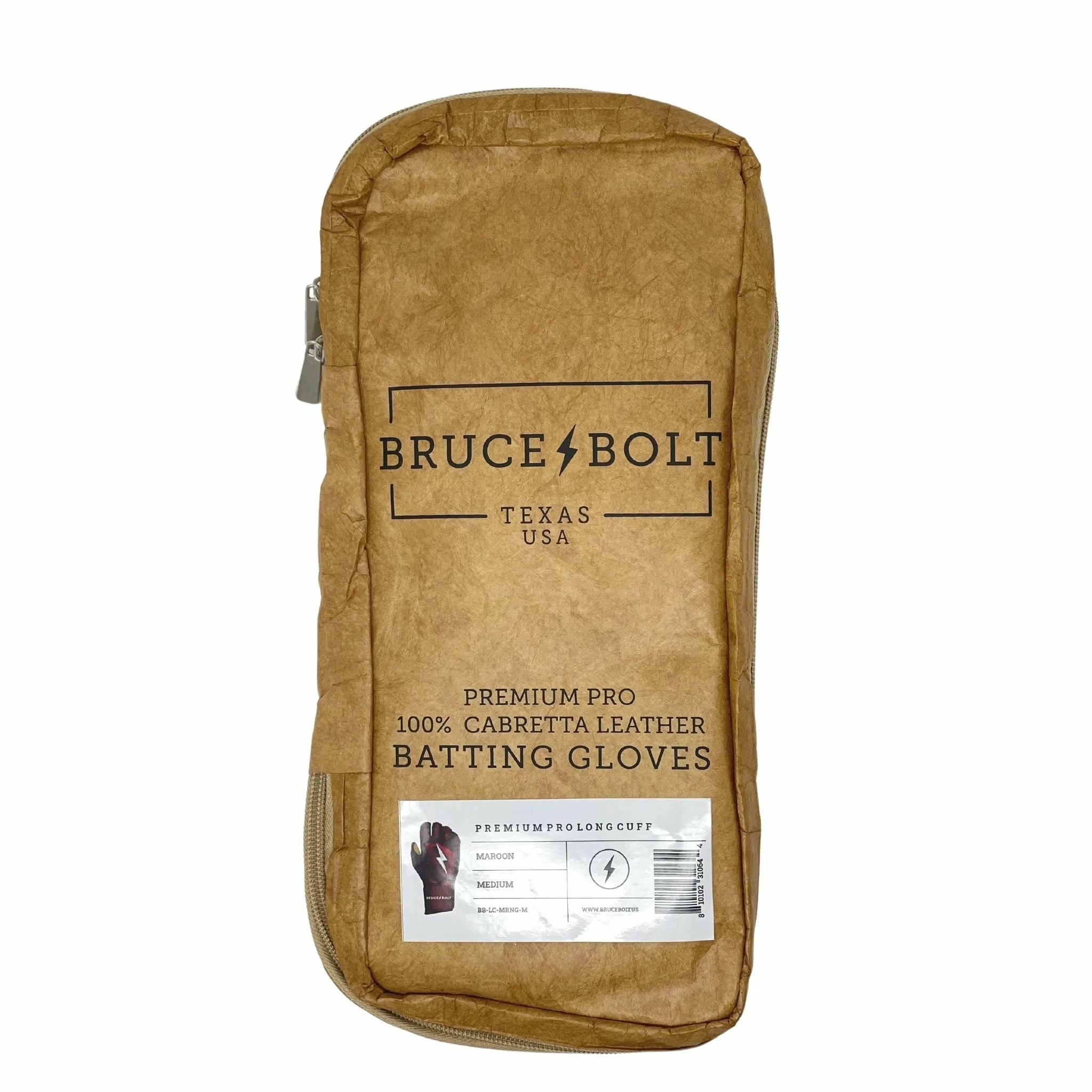 Bruce Bolt PREMIUM PRO Long Cuff Batting Gloves: Maroon | High-Performance Baseball Gloves for Enhanced Grip & Comfort 9 Bruce Bolt PREMIUM PRO Long Cuff Batting Gloves: Maroon | High-Performance Baseball Gloves for Enhanced Grip & Comfort - Image 7