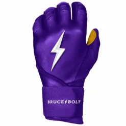 Bruce Bolt PREMIUM PRO Long Cuff Batting Gloves: Purple | High-Performance Baseball Gloves -Fielding Gloves Sales premium pro long cuff batting gloves purple brucebolt 452803