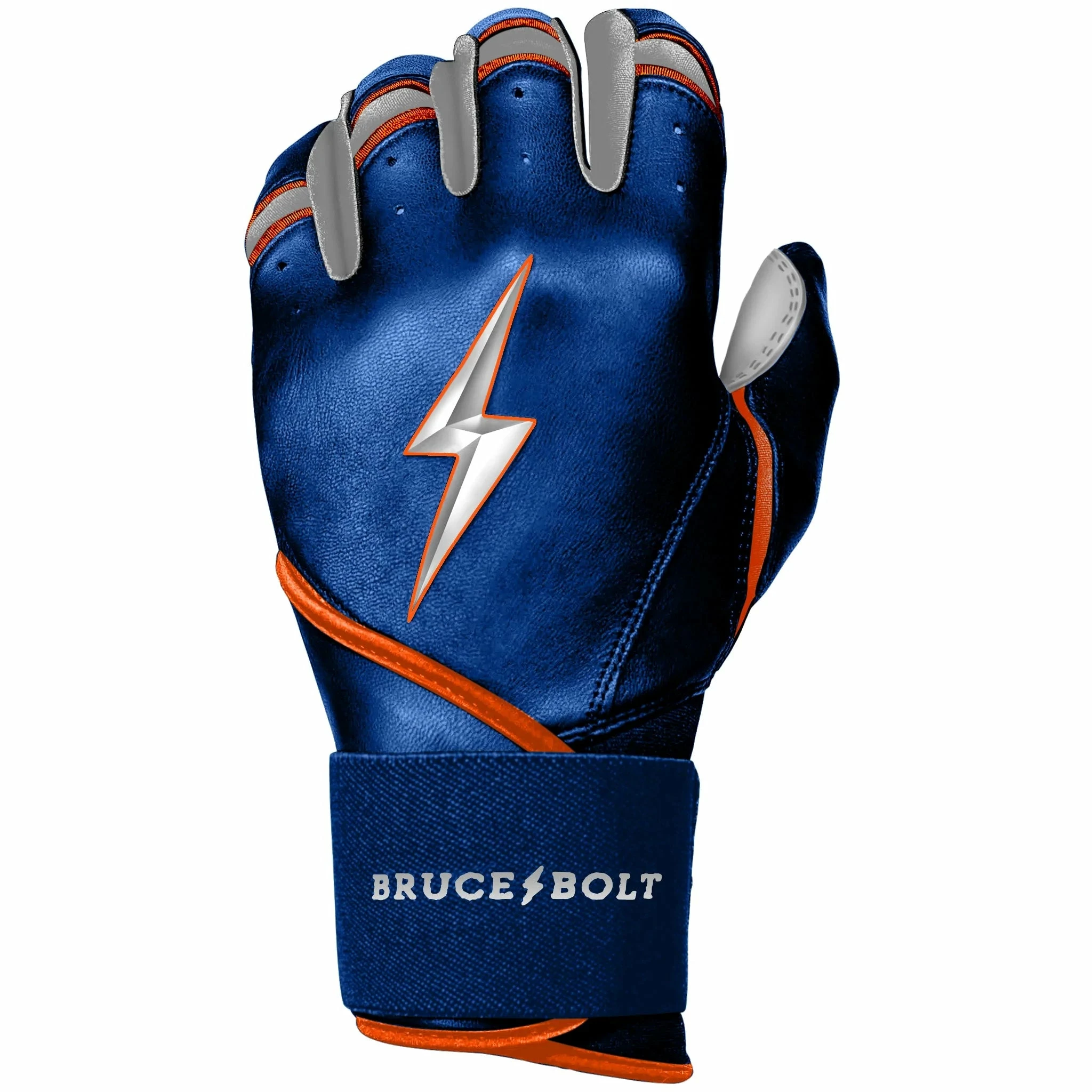 Bruce Bolt PREMIUM PRO NIMMO Long Cuff Batting Gloves: Mets Blue | High-Performance Baseball Gloves 6 Bruce Bolt PREMIUM PRO NIMMO Long Cuff Batting Gloves: Mets Blue | High-Performance Baseball Gloves - Image 4