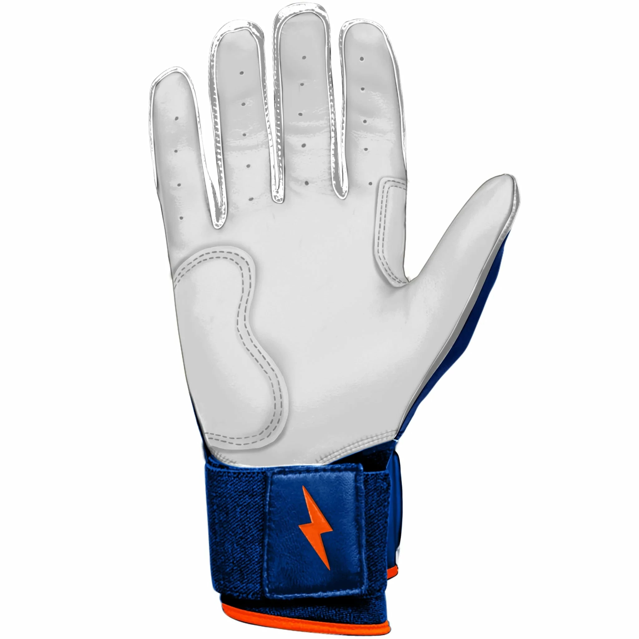 Bruce Bolt PREMIUM PRO NIMMO Long Cuff Batting Gloves: Mets Blue | High-Performance Baseball Gloves 8 Bruce Bolt PREMIUM PRO NIMMO Long Cuff Batting Gloves: Mets Blue | High-Performance Baseball Gloves - Image 6